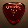 Gravity Picks Axis Standard 3mm Red