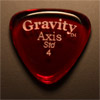 Gravity Picks Axis Standard 4mm Red