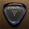Gravity Picks Axis Standard 6mm Blue