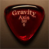 Gravity Picks Axis Standard 6mm Red