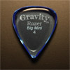 Gravity Picks Razer Big Mini 4mm Blue