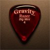 Gravity Picks Razer Big Mini 4mm Red