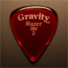Gravity Picks Razer Standard 2mm Red