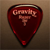 Gravity Picks Razer Standard 3mm Red