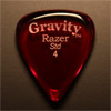 Gravity Picks Razer Standard 4mm Red