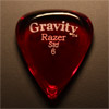 Gravity Picks Razer Standard 6mm Red