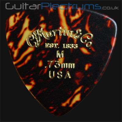 C F Martin Number 2 Medium 0.73mm Guitar Plectrums - Click Image to Close