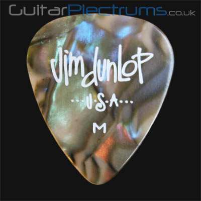 Dunlop Celluloid Classics Standard Abalone Medium Guitar Plectrums - Click Image to Close