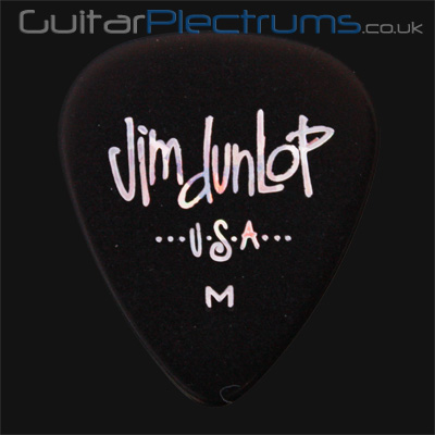 Dunlop Celluloid Classics Standard Black Medium Guitar Plectrums - Click Image to Close