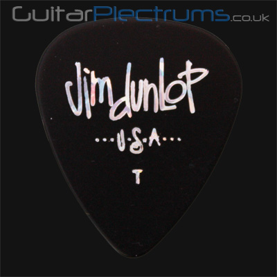 Dunlop Celluloid Classics Standard Black Thin Guitar Plectrums - Click Image to Close