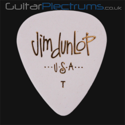 Dunlop Celluloid Classics Standard White Thin Guitar Plectrums - Click Image to Close