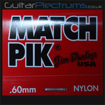 Dunlop Match Pik 0.60mm Guitar Plectrums - Click Image to Close