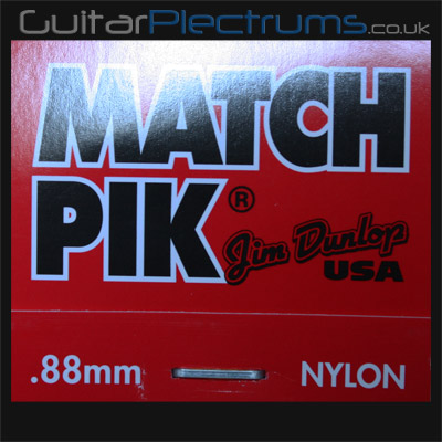 Dunlop Match Pik 0.88mm Guitar Plectrums - Click Image to Close