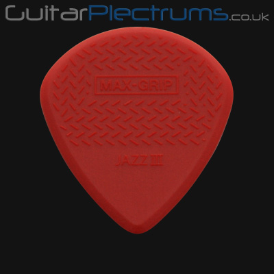 Dunlop Max Grip Jazz III Red Nylon Guitar Plectrums - Click Image to Close