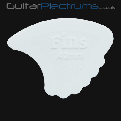 Dunlop Nylon Fins 0.42mm White Guitar Plectrums - Click Image to Close