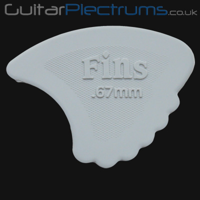 Dunlop Nylon Fins 0.67mm Light Grey Guitar Plectrums - Click Image to Close