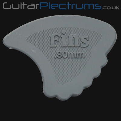 Dunlop Nylon Fins 0.80mm Grey Guitar Plectrums - Click Image to Close
