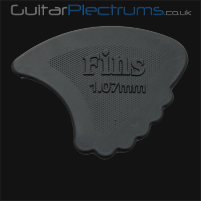 Dunlop Nylon Fins 1.07mm Black Guitar Plectrums - Click Image to Close