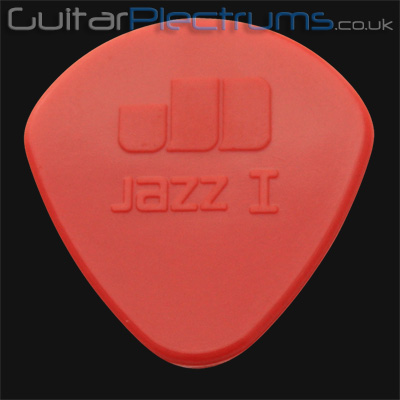 Dunlop Nylon Jazz I Red Nylon Round 1.10 mm Guitar Plectrums - Click Image to Close
