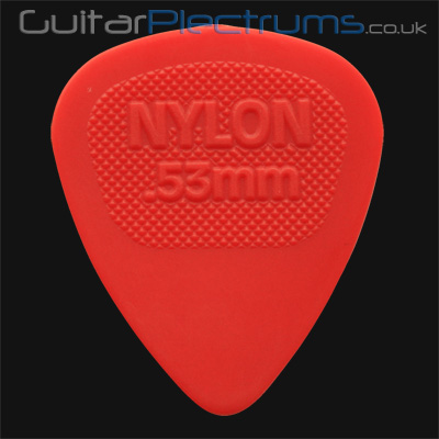 Dunlop Nylon Midi 0.53mm Red Guitar Plectrums - Click Image to Close