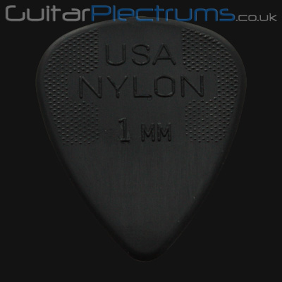 Dunlop Nylon Standard 1.0mm Black Guitar Plectrums - Click Image to Close