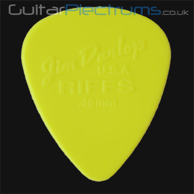Dunlop Riffs Standard 0.46mm Yellow Guitar Plectrums - Click Image to Close