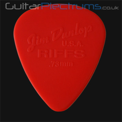 Dunlop Riffs Standard 0.73mm Red Guitar Plectrums - Click Image to Close