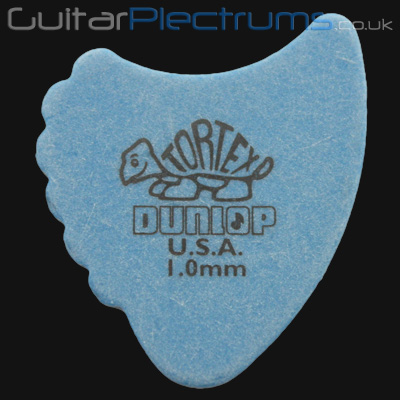 Dunlop Tortex Fins 1.0mm Blue Guitar Plectrums - Click Image to Close