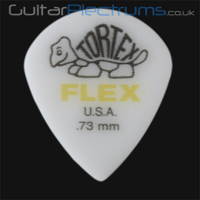 Dunlop Tortex Flex Jazz III XL 0.73mm Yellow Guitar Plectrums - Click Image to Close
