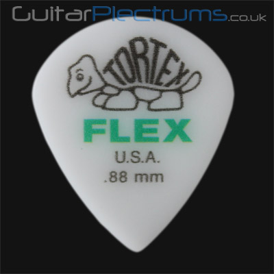 Dunlop Tortex Flex Jazz III XL 0.88mm Green Guitar Plectrums - Click Image to Close
