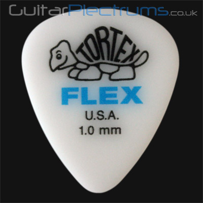 Dunlop Tortex Flex Standard 1.00mm Blue Guitar Plectrums - Click Image to Close