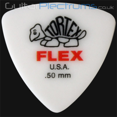 Dunlop Tortex Flex Triangle 0.50mm Red Guitar Plectrums - Click Image to Close