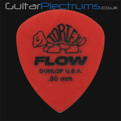 Dunlop Tortex Flow Standard 0.50mm Red Guitar Plectrums - Click Image to Close