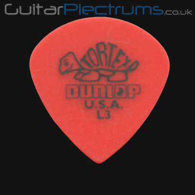Dunlop Tortex Jazz Sharp Tip Light Red Guitar Plectrums - Click Image to Close