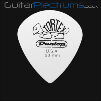 Dunlop Tortex Jazz III White 0.88mm Guitar Plectrums - Click Image to Close