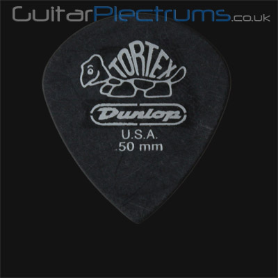 Dunlop Tortex Pitch Black Jazz 0.50mm Guitar Plectrums - Click Image to Close