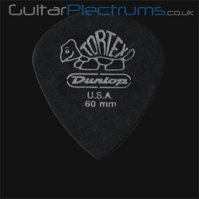 Dunlop Tortex Pitch Black Jazz 0.60mm Guitar Plectrums - Click Image to Close