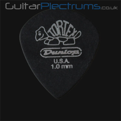 Dunlop Tortex Pitch Black Jazz 1.0mm Guitar Plectrums - Click Image to Close