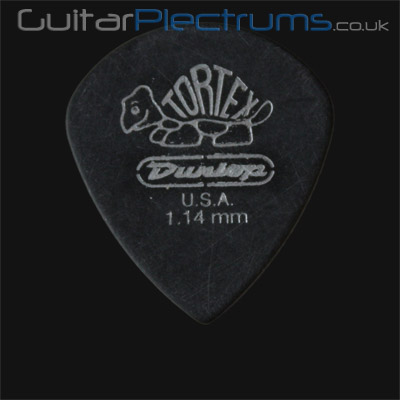 Dunlop Tortex Pitch Black Jazz 1.14mm Guitar Plectrums - Click Image to Close