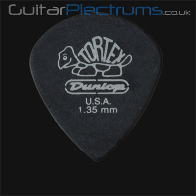 Dunlop Tortex Pitch Black Jazz 1.35mm Guitar Plectrums - Click Image to Close