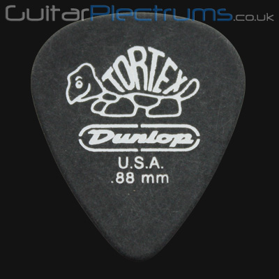 Dunlop Tortex Pitch Black Standard 0.88mm Guitar Plectrums - Click Image to Close