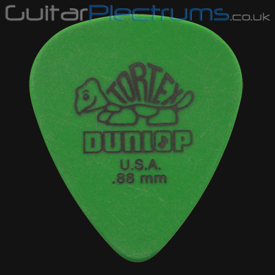 Dunlop Tortex Standard 0.88mm Green Guitar Plectrums - Click Image to Close