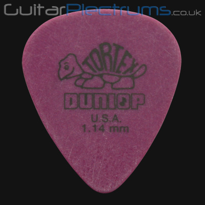 Dunlop Tortex Standard 1.14mm Purple Guitar Plectrums - Click Image to Close