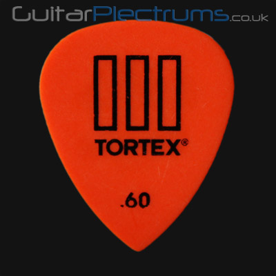 Dunlop Tortex TIII 0.60mm Orange Guitar Plectrums - Click Image to Close