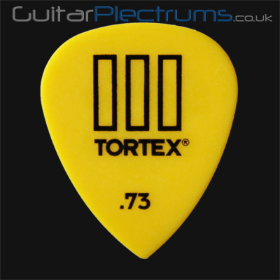 Dunlop Tortex TIII 0.73mm Yellow Guitar Plectrums - Click Image to Close