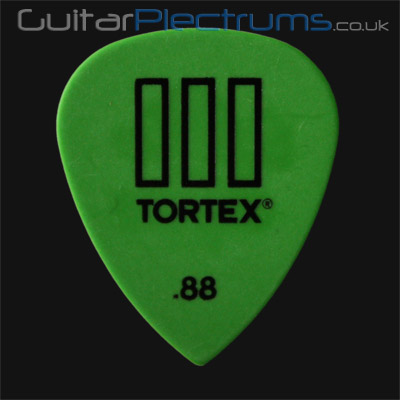 Dunlop Tortex TIII 0.88mm Green Guitar Plectrums - Click Image to Close