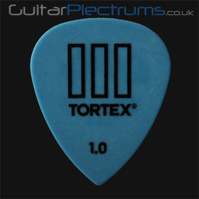 Dunlop Tortex TIII 1.0mm Blue Guitar Plectrums - Click Image to Close