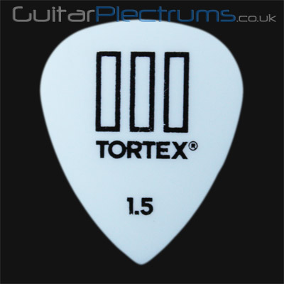 Dunlop Tortex TIII 1.50mm White Guitar Plectrums - Click Image to Close