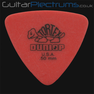 Dunlop Tortex Triangle 0.50mm Red Guitar Plectrums - Click Image to Close