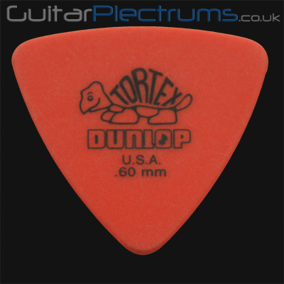 Dunlop Tortex Triangle 0.60mm Orange Guitar Plectrums - Click Image to Close